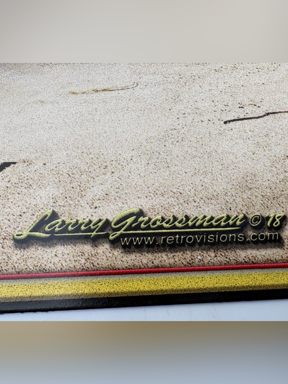 3-D Visit Sunny Huntington Beach Surfs Up Metal Sign - Woody Surfboard Art Print - Picture 5 of 11